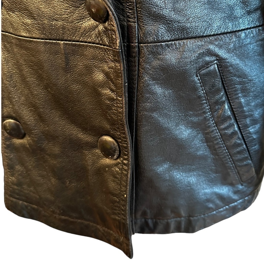 Vintage Wilson’s Black Leather Jacket XS - Picture 5 of 7